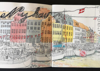 Mathilde Guillot illustration, aquarelle, carnet de voyage