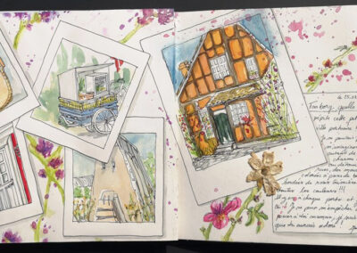 Mathilde Guillot illustration, aquarelle, carnet de voyage