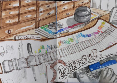 Mathilde Guillot illustration, aquarelle, carnet de voyage
