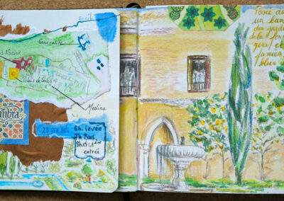 Mathilde Guillot illustration, aquarelle, carnet de voyage