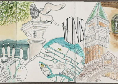 Mathilde Guillot illustration, aquarelle, carnet de voyage
