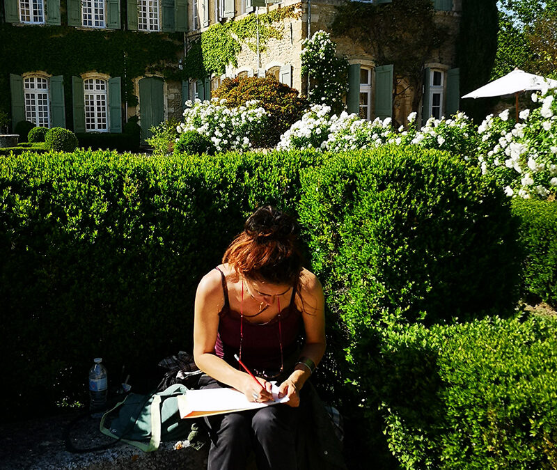 Instant croquis à Villeneuve-lez-Avignon
