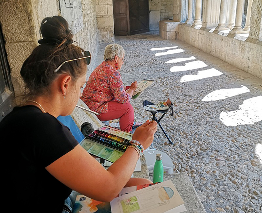Mathilde Guillot, stages aquarelle