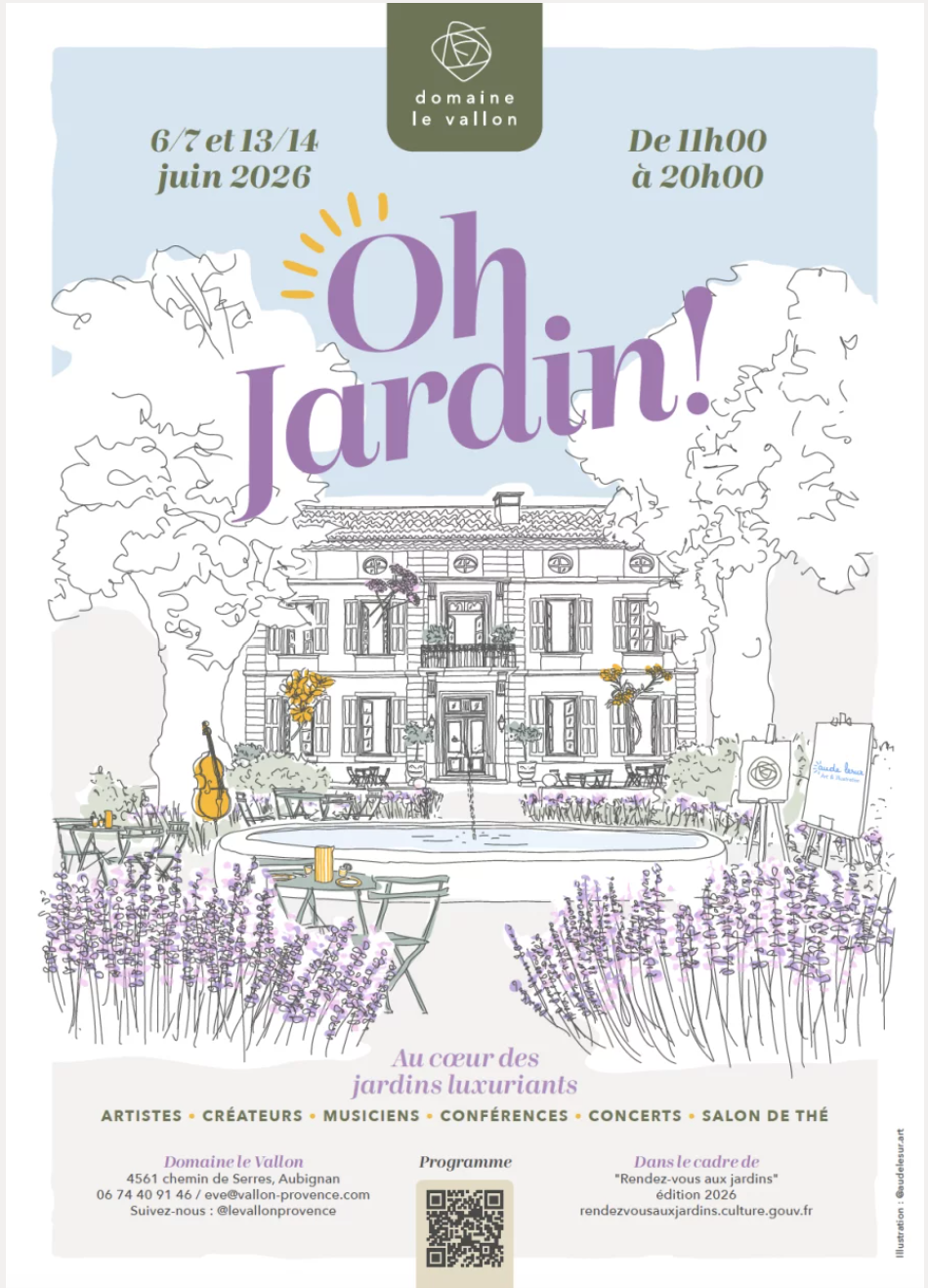 affiche oh jardin